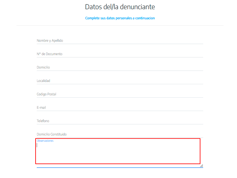Ingreso con CUIT o CUIL